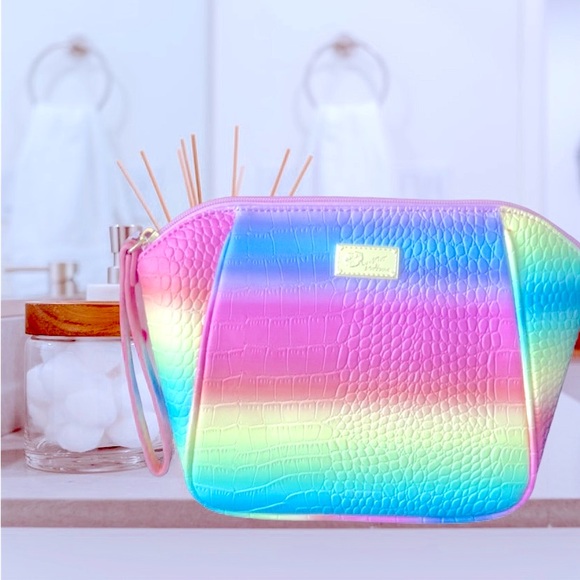 Betsey Johnson Handbags - S-O-L-D❣️❣️Betsey Johnson Rainbow Top Zip Cosmetic Bag